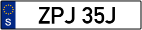 Trailer License Plate